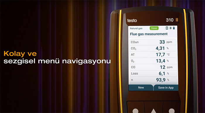 testo 310 baca analiz cihazı